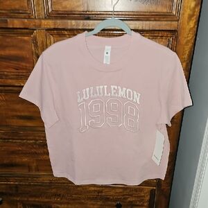 Lululemon Relaxed-Fit Cotton Jersey Tee,Graphic Sz 6! PKHZ!! Sold Out! RARE! Nwt